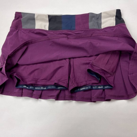 Lululemon Run Pace Setter Skirt Plum Women 10 Lined Pocket‎ Luxtreme Swift - Picture 5 of 15